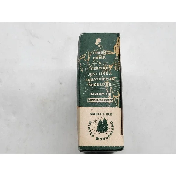 Dr. Squatch Snowy Pine Tar Men's Soap Limited Edition 5oz Balsam Fir Medium Grit - Picture 4 of 6